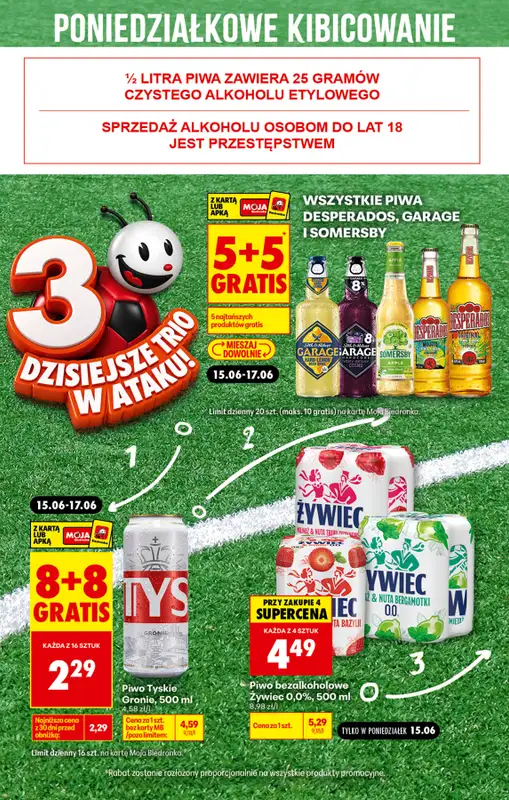 Biedronka - gazetka promocyjna Poniedziałkowe kibicowanie   - strona 3