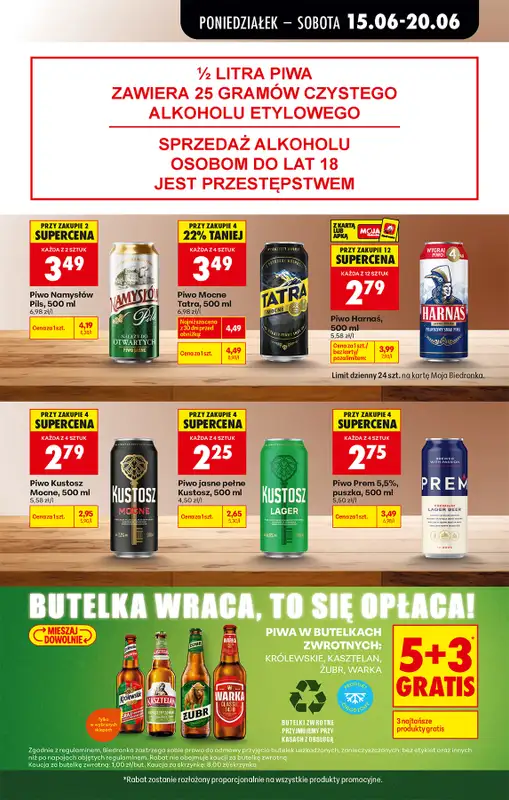 Biedronka - gazetka promocyjna Od poniedziałku od poniedziałku 15.06 do soboty 20.06 - strona 73