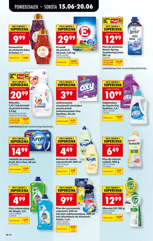 Biedronka - gazetka promocyjna Od poniedziałku, Z ladą tradycyjną od poniedziałku 15.06 do soboty 20.06 - strona 80