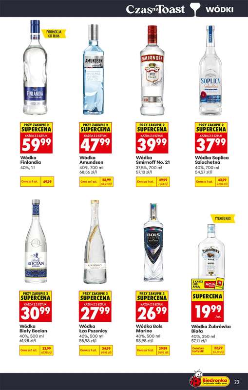 Biedronka - gazetka promocyjna Czas na Toast! od poniedziałku 15.06 do niedzieli 28.06 - strona 25