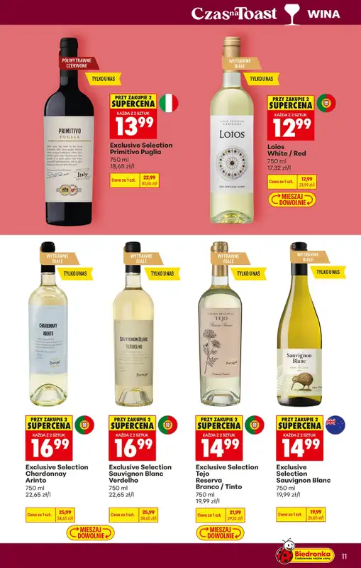 Biedronka - gazetka promocyjna Czas na Toast! od poniedziałku 15.06 do niedzieli 28.06 - strona 13