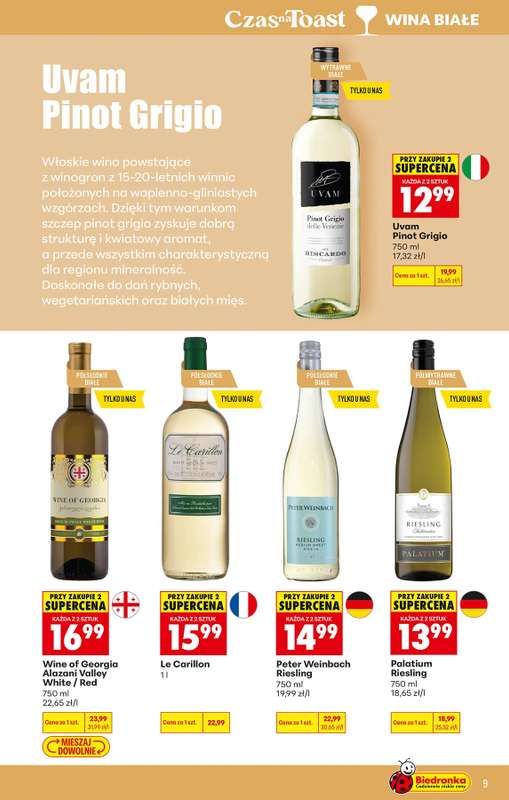 Biedronka - gazetka promocyjna Czas na Toast! od poniedziałku 15.06 do niedzieli 28.06 - strona 11