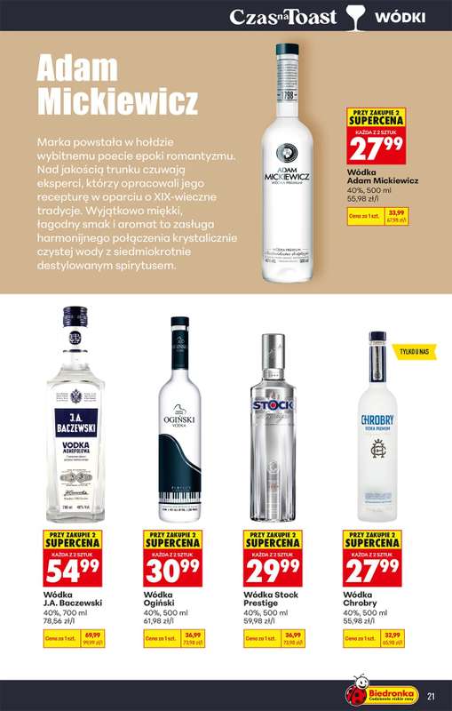 Biedronka - gazetka promocyjna Czas na Toast! od poniedziałku 15.06 do niedzieli 28.06 - strona 23