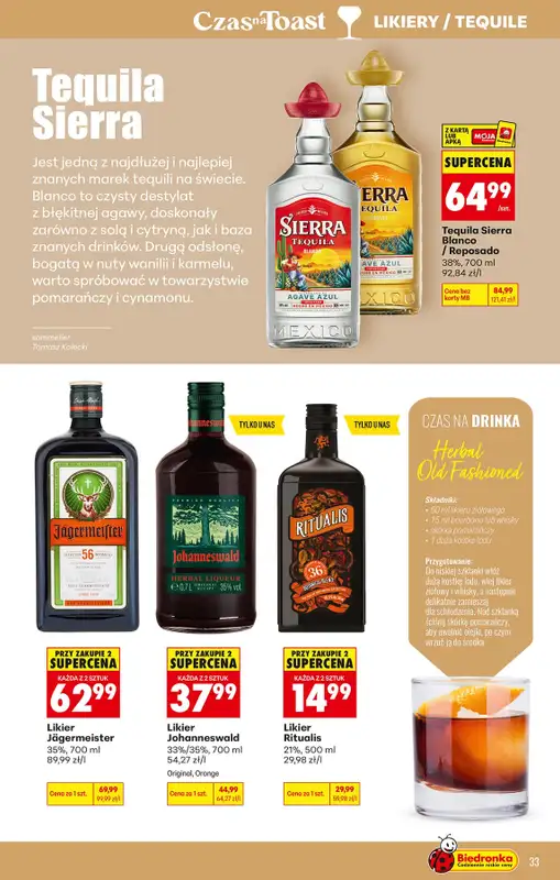 Biedronka - gazetka promocyjna Czas na Toast! od poniedziałku 15.06 do niedzieli 28.06 - strona 35