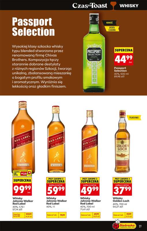 Biedronka - gazetka promocyjna Czas na Toast! od poniedziałku 15.06 do niedzieli 28.06 - strona 29