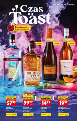 Biedronka - gazetka promocyjna Czas na Toast! od poniedziałku 15.06 do niedzieli 28.06