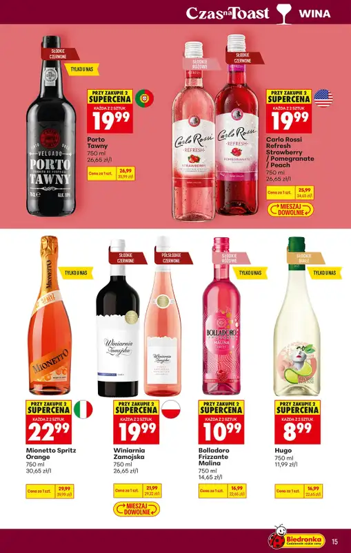 Biedronka - gazetka promocyjna Czas na Toast! od poniedziałku 15.06 do niedzieli 28.06 - strona 17