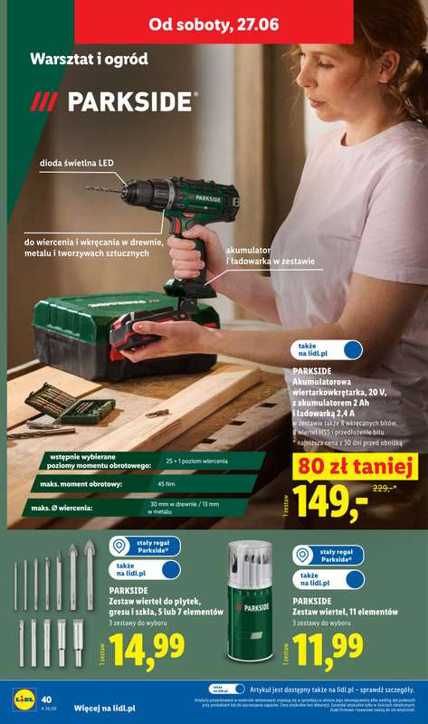 Lidl - gazetka promocyjna Katalog od poniedziałku 22.06 do soboty 27.06 - strona 46