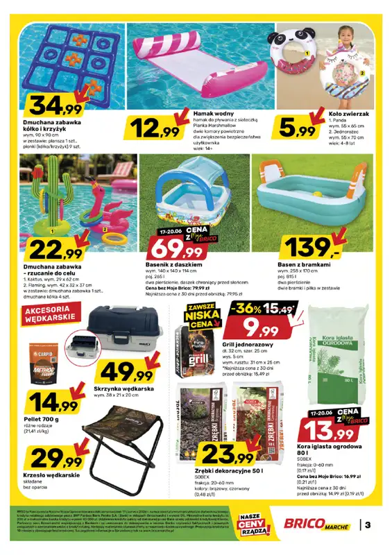 Bricomarche - gazetka promocyjna Gazetka od środy 17.06 do niedzieli 28.06 - strona 3