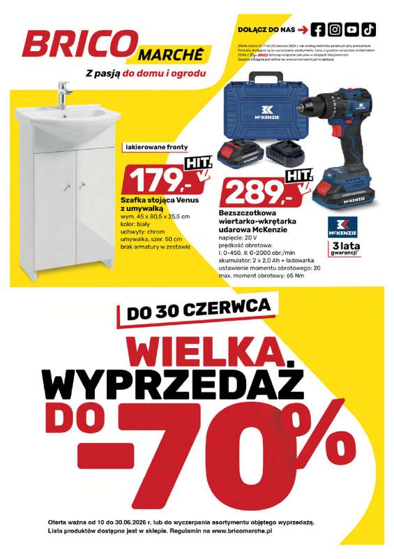 Bricomarche - gazetka promocyjna Gazetka  do niedzieli 28.06