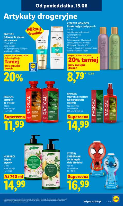 Lidl - gazetka promocyjna Oferta od poniedziałku od poniedziałku 15.06 do środy 17.06 - strona 93