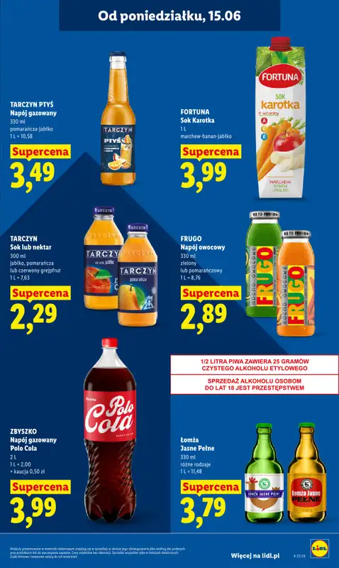 Lidl - gazetka promocyjna Oferta od poniedziałku od poniedziałku 15.06 do środy 17.06 - strona 45