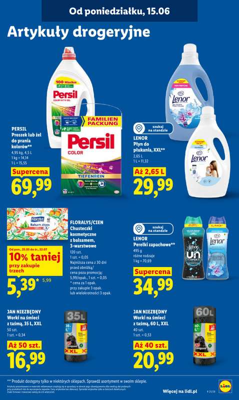 Lidl - gazetka promocyjna Oferta od poniedziałku od poniedziałku 15.06 do środy 17.06 - strona 95