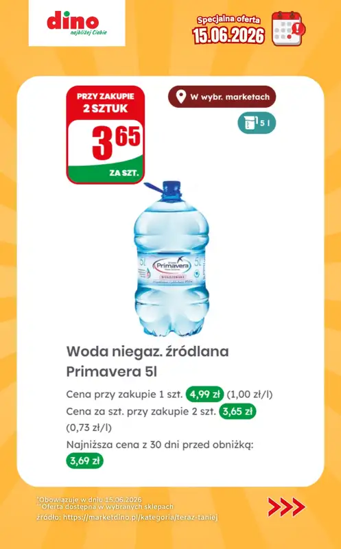 Dino - gazetka promocyjna Specjalna oferta na 15.06.2026 - promocje spoza gazetki   - strona 3