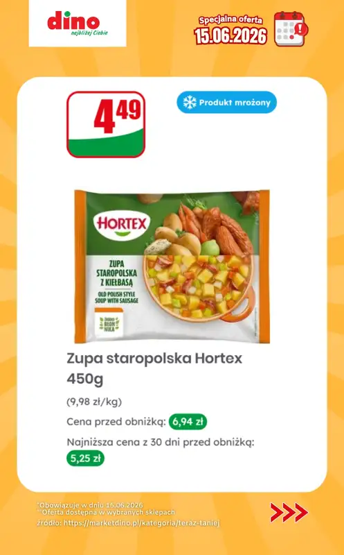 Dino - gazetka promocyjna Specjalna oferta na 15.06.2026 - promocje spoza gazetki od poniedziałku 15.06 do poniedziałku 15.06 - strona 8