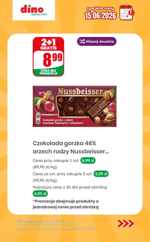 Dino - gazetka promocyjna Specjalna oferta na 15.06.2026 - promocje spoza gazetki od poniedziałku 15.06 do poniedziałku 15.06 - strona 6
