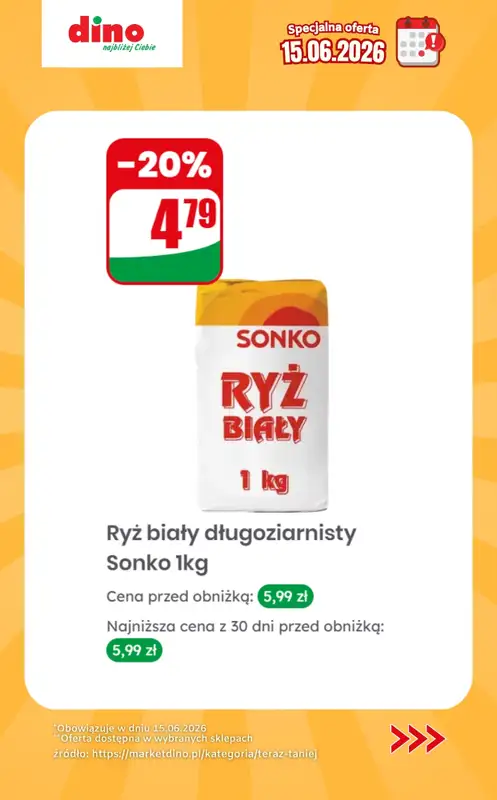 Dino - gazetka promocyjna Specjalna oferta na 15.06.2026 - promocje spoza gazetki od poniedziałku 15.06 do poniedziałku 15.06 - strona 10