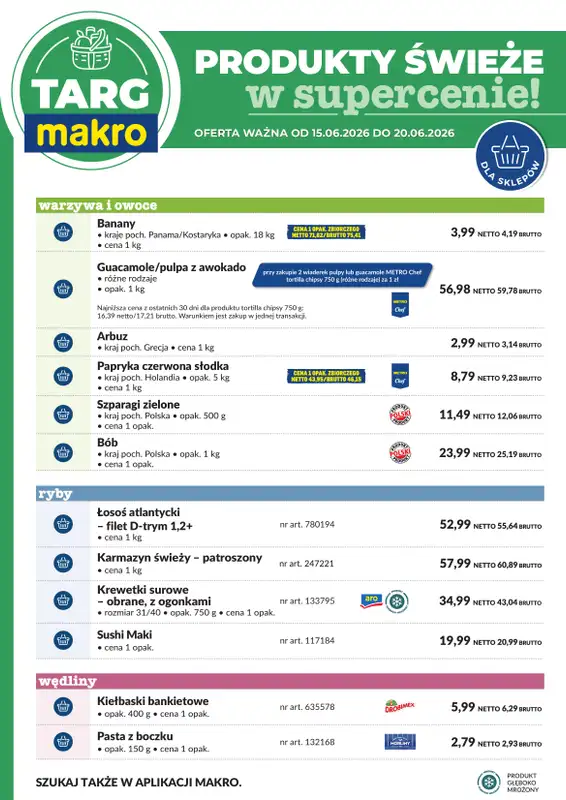 Makro - gazetka promocyjna Targ MAKRO - oferta świeża w super cenach! od poniedziałku 15.06 do soboty 20.06 - strona 6