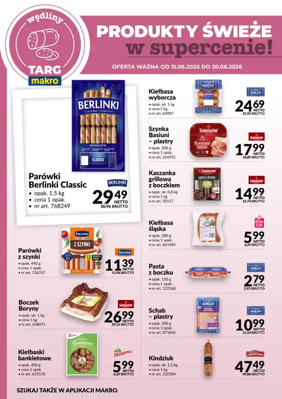 Makro - gazetka promocyjna Targ MAKRO - oferta świeża w super cenach!   - strona 3