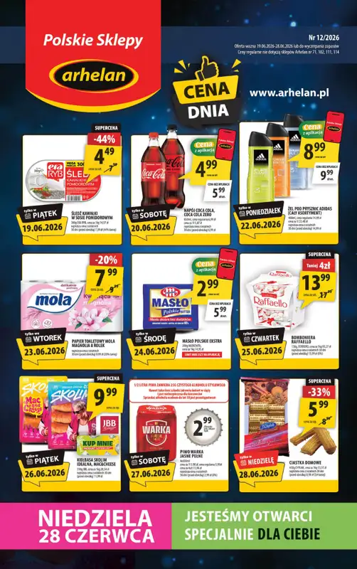 Arhelan - gazetka promocyjna Gazetka od piątku 19.06 do niedzieli 28.06