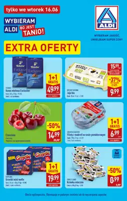 Aldi - gazetka promocyjna Extra oferta tylko we wtorek w Aldi! od wtorku 16.06 do wtorku 16.06