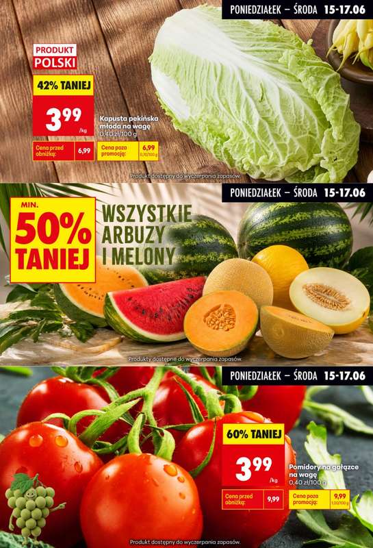 Biedronka - gazetka promocyjna Biedronkowe oszczędności od poniedziałku 15.06 do środy 17.06 - strona 3