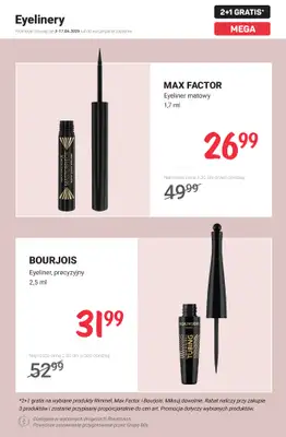 Rossmann - gazetka promocyjna 2+1 gratis na wybrane produkty Rimmel, Max Factor i Bourjois od poniedziałku 15.06 do środy 17.06 - strona 8