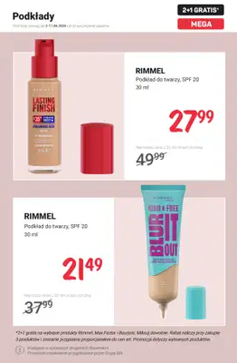 Rossmann - gazetka promocyjna 2+1 gratis na wybrane produkty Rimmel, Max Factor i Bourjois od poniedziałku 15.06 do środy 17.06 - strona 3