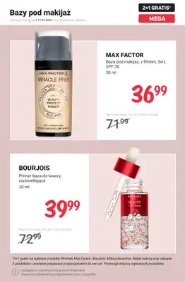 Rossmann - gazetka promocyjna 2+1 gratis na wybrane produkty Rimmel, Max Factor i Bourjois od poniedziałku 15.06 do środy 17.06 - strona 12