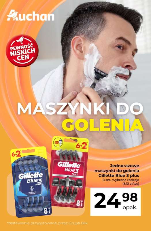 Auchan - gazetka promocyjna Maszynki do golenia w super cenie od poniedziałku 15.06 do środy 17.06