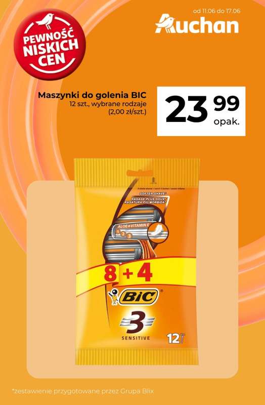 Auchan - gazetka promocyjna Maszynki do golenia w super cenie od poniedziałku 15.06 do środy 17.06 - strona 2