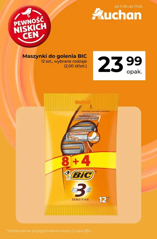 Auchan - gazetka promocyjna Maszynki do golenia w super cenie   - strona 2