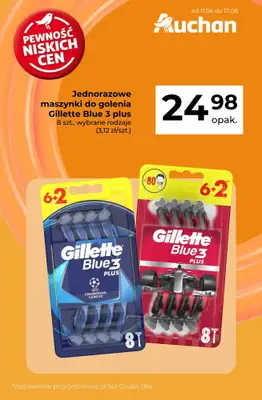 Auchan - gazetka promocyjna Maszynki do golenia w super cenie od poniedziałku 15.06 do środy 17.06 - strona 4
