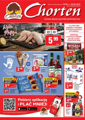 Chorten - gazetka promocyjna Gazetka Mazowsze Market od czwartku 18.06 do niedzieli 28.06