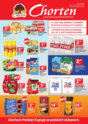 Chorten - gazetka promocyjna Gazetka Małopolska, Śląsk, Podkarpacie, Opolskie Market od czwartku 18.06 do niedzieli 28.06