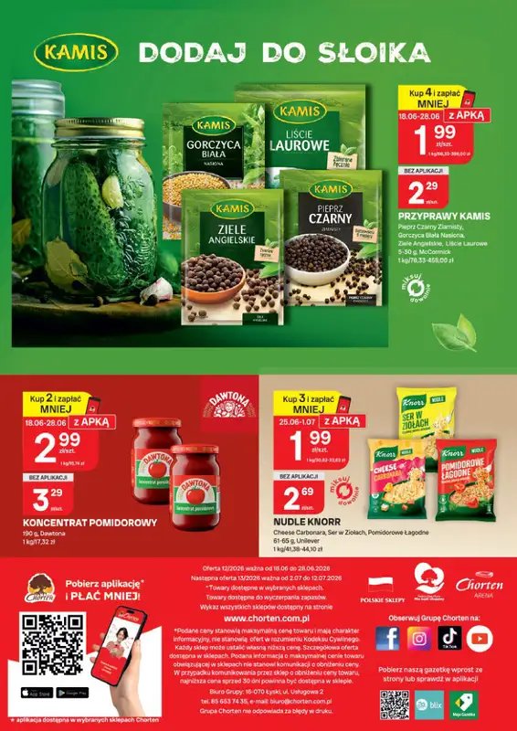 Chorten - gazetka promocyjna Gazetka Podlaskie Market od czwartku 18.06 do niedzieli 28.06 - strona 12