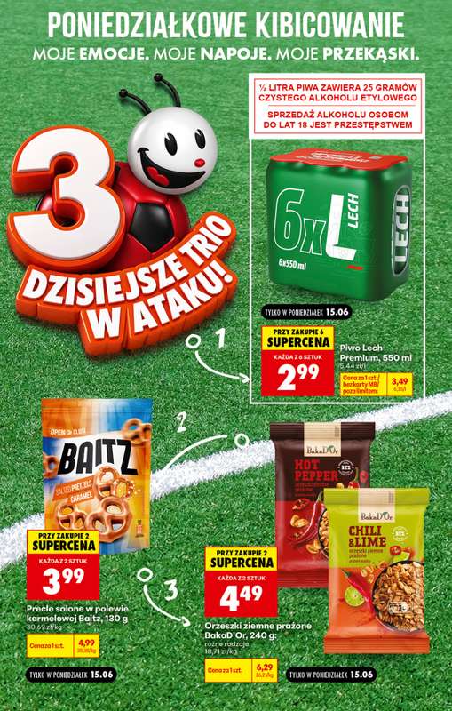 Biedronka - gazetka promocyjna Poniedziałkowe kibicowanie od poniedziałku 15.06 do soboty 20.06 - strona 4