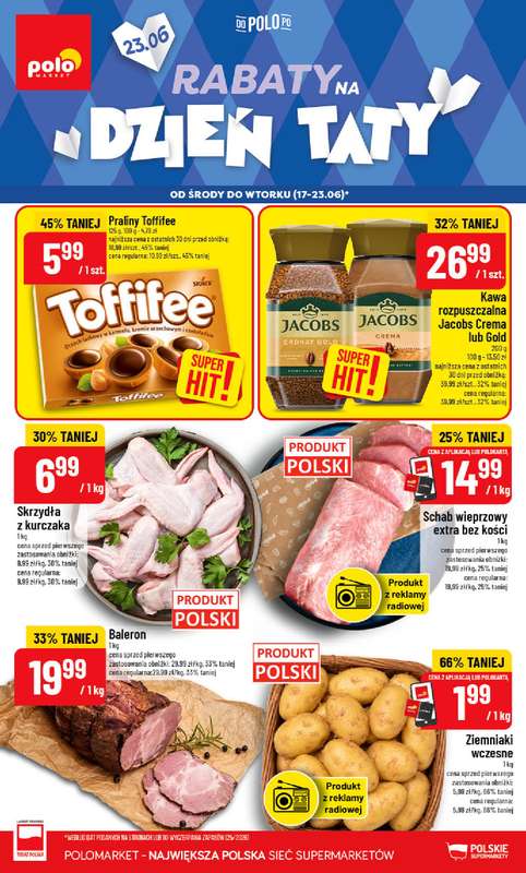 POLOmarket - gazetka promocyjna Gazetka od środy 17.06 do wtorku 23.06