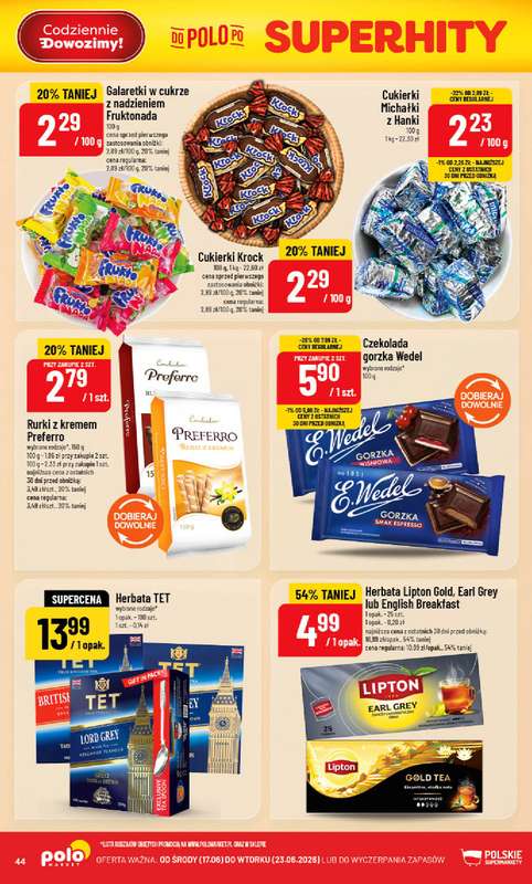 POLOmarket - gazetka promocyjna Gazetka od środy 17.06 do wtorku 23.06 - strona 44