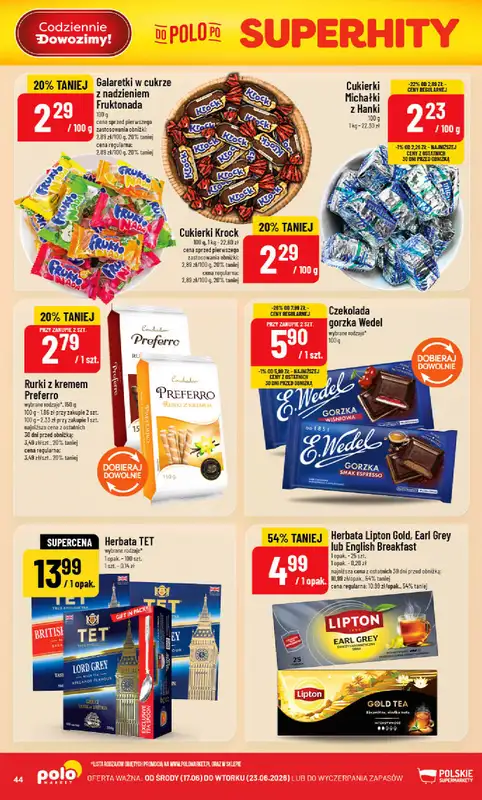 POLOmarket - gazetka promocyjna Gazetka od środy 17.06 do wtorku 23.06 - strona 44