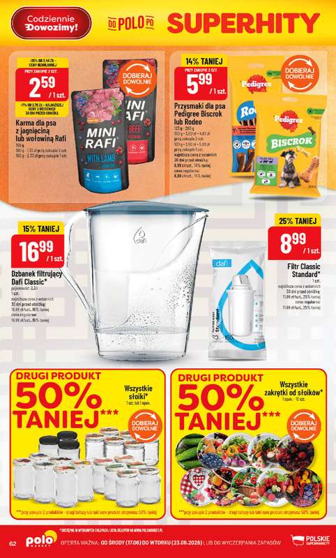 POLOmarket - gazetka promocyjna Gazetka od środy 17.06 do wtorku 23.06 - strona 62