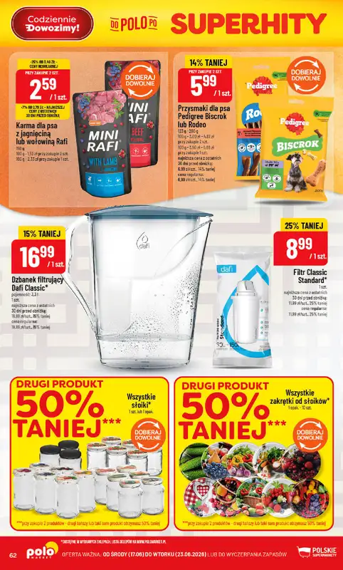 POLOmarket - gazetka promocyjna Gazetka od środy 17.06 do wtorku 23.06 - strona 62