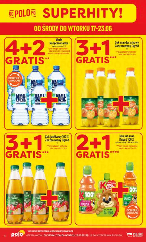 POLOmarket - gazetka promocyjna Gazetka od środy 17.06 do wtorku 23.06 - strona 4