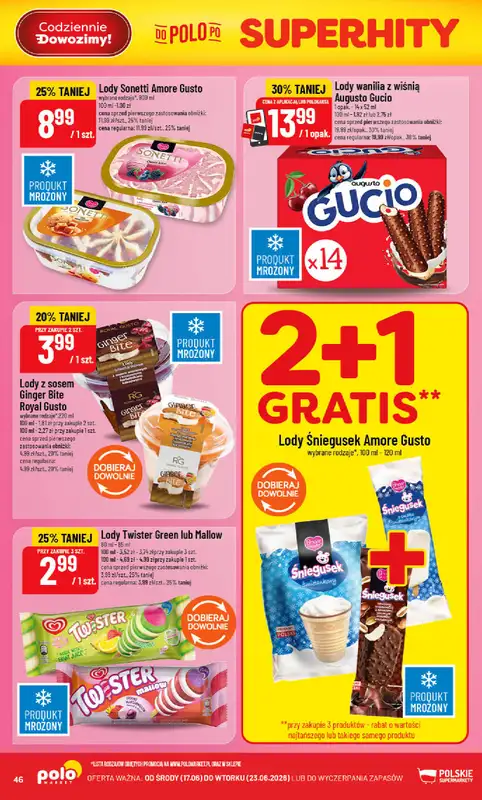 POLOmarket - gazetka promocyjna Gazetka od środy 17.06 do wtorku 23.06 - strona 46