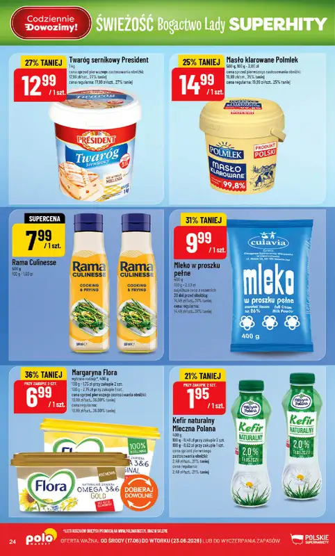 POLOmarket - gazetka promocyjna Gazetka od środy 17.06 do wtorku 23.06 - strona 24