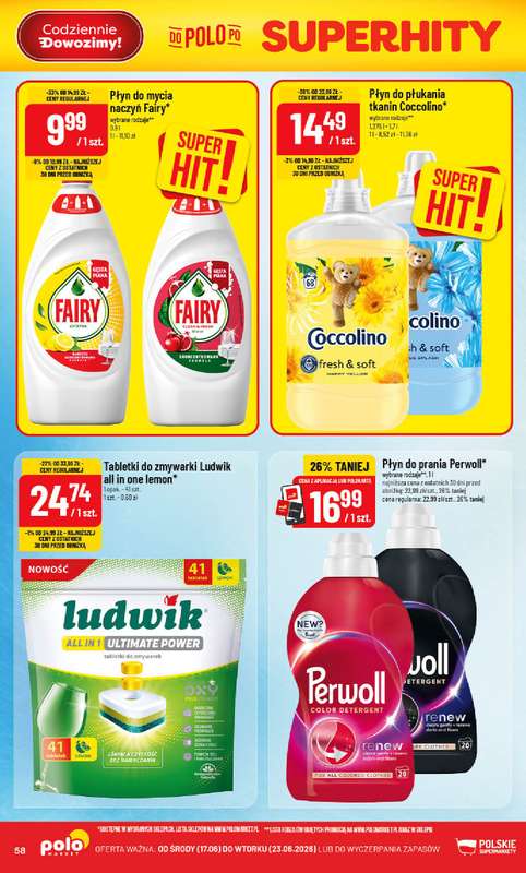 POLOmarket - gazetka promocyjna Gazetka od środy 17.06 do wtorku 23.06 - strona 58