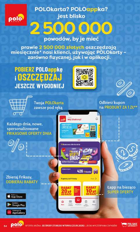 POLOmarket - gazetka promocyjna Gazetka od środy 17.06 do wtorku 23.06 - strona 54