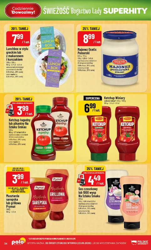 POLOmarket - gazetka promocyjna Gazetka od środy 17.06 do wtorku 23.06 - strona 34