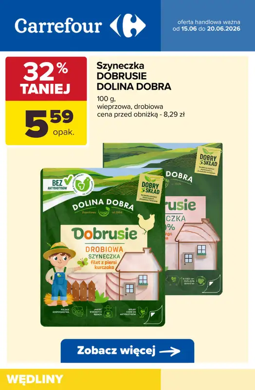Carrefour - gazetka promocyjna Do -57% TANIEJ! Na pojedyncze produkty od wtorku 16.06 do soboty 20.06 - strona 5