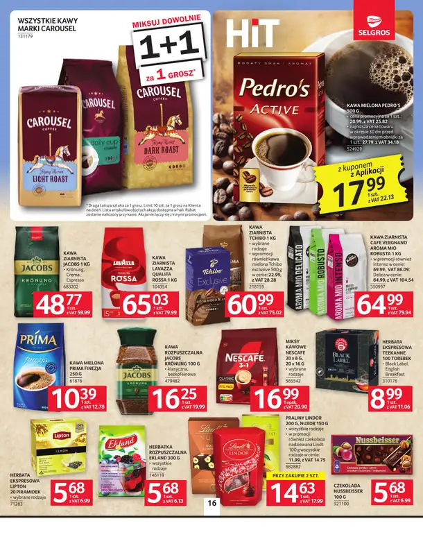 Selgros - gazetka promocyjna Oferta spożywcza od czwartku 18.06 do środy 01.07 - strona 16